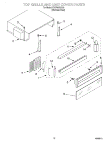 09 - Top Grille And Unit Cover parts for Kitchenaid Refrigerator KSSP48QJS00 from AppliancePartsPros.com