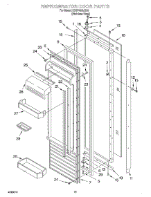 11 - Refrigerator Door parts for Kitchenaid Refrigerator KSSP48QJS00 from AppliancePartsPros.com