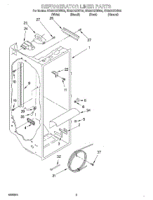 02 - Refrigerator Liner parts for Whirlpool Refrigerator ED25CQXHB02 from AppliancePartsPros.com