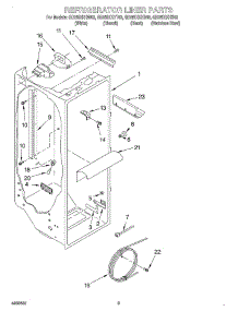02 - Refrigerator Liner parts for Whirlpool Refrigerator GD25DIXHB02 from AppliancePartsPros.com