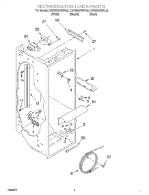 02 - Refrigerator Liner parts for Kitchenaid Refrigerator KSRW25FHBT02 from AppliancePartsPros.com