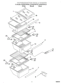 03 - Refrigerator Shelf parts for Kitchenaid Refrigerator KSRW25FHBT02 from AppliancePartsPros.com