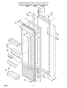 10 - Refrigerator Door parts for Kitchenaid Refrigerator KSSS36FJB00 from AppliancePartsPros.com
