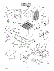 09 - Unit parts for Whirlpool Refrigerator 4KSRS22CHT02 from AppliancePartsPros.com