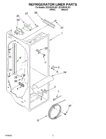 02 - Refrigerator Liner parts for Whirlpool Refrigerator ED5YHGXLQ01 from AppliancePartsPros.com