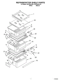 03 - Refrigerator Shelf parts for Whirlpool Refrigerator ED5YHGXLT01 from AppliancePartsPros.com