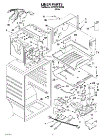 03 - Door parts for Whirlpool Refrigerator 5ET8GTKXKQ00 from AppliancePartsPros.com