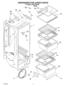 02 - Refrigerator Liner parts for Whirlpool Refrigerator ED0GTQXKQ01 from AppliancePartsPros.com