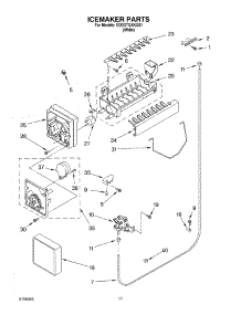 10 - Ice Maker parts for Whirlpool Refrigerator ED0GTQXKQ01 from AppliancePartsPros.com