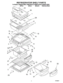 03 - Refrigerator Shelf parts for Kitchenaid Refrigerator KSRK25ILBT02 from AppliancePartsPros.com