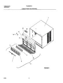 03 - Front And Wrapper parts for Frigidaire Air Conditioner FAA063M7A1 from AppliancePartsPros.com