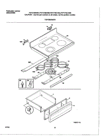 09 - Top  /  Drawer parts for Frigidaire Range FEF375CHSB from AppliancePartsPros.com