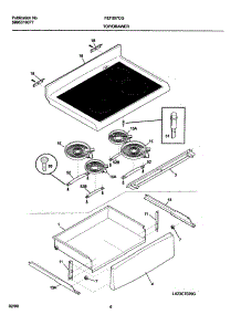 07 - Top  /  Drawer parts for Frigidaire Range FEF357CGSA from AppliancePartsPros.com