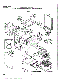 08 - Body parts for Frigidaire Range FGF379WJCB from AppliancePartsPros.com