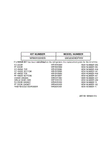 03 - Replacement Parts List parts for Ge Refrigerator GSG25IEMDFWW from AppliancePartsPros.com
