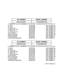 03 - Replacement Parts List parts for Ge Refrigerator PSG22MIMDFBB from AppliancePartsPros.com