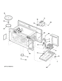 05 - Interior Parts (1) parts for Ge Microwave JVM1631WH001 from AppliancePartsPros.com