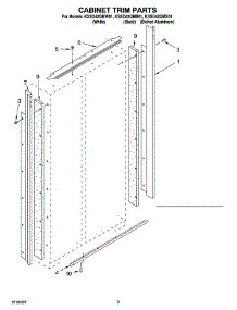 02 - Cabinet Trim Parts parts for Kitchenaid Refrigerator KSSO42QMW01 from AppliancePartsPros.com