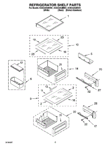 07 - Refrigerator Shelf Parts parts for Kitchenaid Refrigerator KSSO42QMW01 from AppliancePartsPros.com