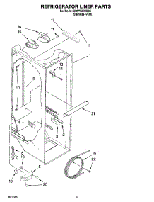 02 - Refrigerator Liner Parts parts for Whirlpool Refrigerator GD5YHAXNL04 from AppliancePartsPros.com