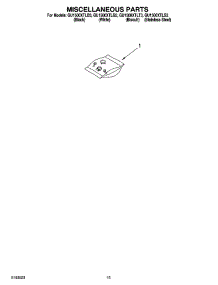 12 - Miscellaneous Parts parts for Whirlpool Dishwasher GU1500XTLT3 from AppliancePartsPros.com