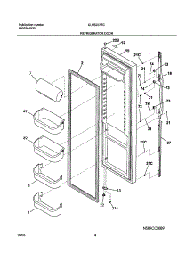 05 - Refrigerator Door parts for Frigidaire Refrigerator GLHS237ZCB1 from AppliancePartsPros.com