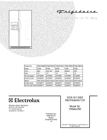 01 - Cover parts for Frigidaire Refrigerator FRS6LR5EW3 from AppliancePartsPros.com