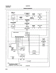 10 - Wiring Schematic parts for Frigidaire Range GLEF378CQB from AppliancePartsPros.com