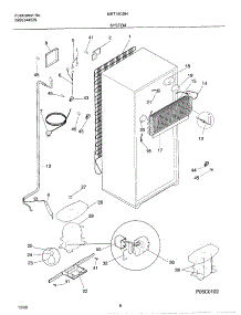 09 - Systems parts for Frigidaire Refrigerator MRT18CSHW1 from AppliancePartsPros.com