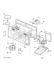 05 - Interior Parts (1) parts for Ge Microwave JVM1640BJ03 from AppliancePartsPros.com