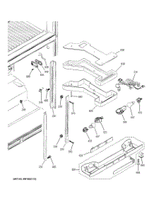 05 - Freezer Shelves parts for Ge Refrigerator PTS25LHRARWW from AppliancePartsPros.com