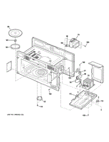 05 - Interior Parts (1) parts for Ge Microwave JVM1631WJ01 from AppliancePartsPros.com