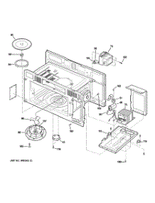05 - Interior Parts (1) parts for Ge Microwave JVM1640CJ02 from AppliancePartsPros.com