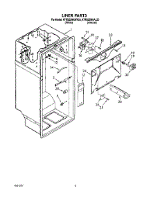 03 - Liner parts for Kitchenaid Refrigerator KTRS22MXAL20 from AppliancePartsPros.com
