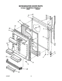 07 - Refrigerator Door parts for Kitchenaid Refrigerator KTRS22MXAL20 from AppliancePartsPros.com