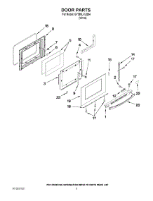 04 - Door Parts parts for Whirlpool Range GY399LXUQ04 from AppliancePartsPros.com