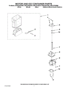 05 - Motor And Ice Container Parts parts for Kitchenaid Refrigerator KSRV22FVMS00 from AppliancePartsPros.com