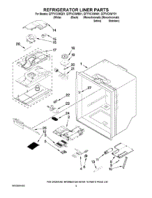 03 - Refrigerator Liner Parts parts for Whirlpool Refrigerator GI7FVCXWY01 from AppliancePartsPros.com