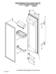 06 - Refrigerator Door Parts parts for Whirlpool Refrigerator BRS70FBANA00 from AppliancePartsPros.com
