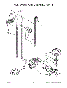 04 - Fill, Drain And Overfill Parts parts for Maytag Dishwasher JDB3650AWR3 from AppliancePartsPros.com