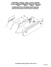 02 - Control Panel And Latch Parts parts for Maytag Dishwasher MDBH980AWB0 from AppliancePartsPros.com