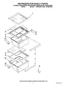 03 - Refrigerator Shelf Parts parts for Maytag Refrigerator MSD2542VEU00 from AppliancePartsPros.com