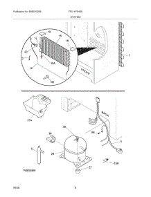 07 - System parts for Frigidaire Freezer FFU14F5HBA from AppliancePartsPros.com