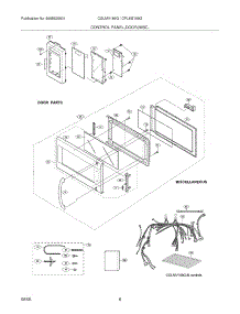 05 - Control Panel,Door,Misc. parts for Frigidaire Microwave CGLMV169GBB from AppliancePartsPros.com
