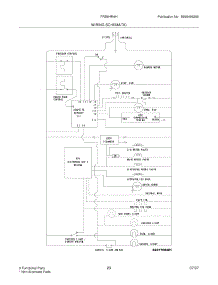 21 - Wiring Schematic parts for Frigidaire Refrigerator FRS6HR4HW4 from AppliancePartsPros.com