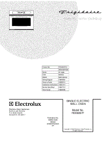 01 - Cover parts for Frigidaire Oven FEB30S7FCD from AppliancePartsPros.com