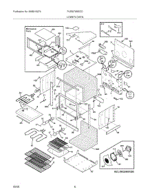 07 - Lower Oven parts for Frigidaire Oven PLEB27M9ECD from AppliancePartsPros.com