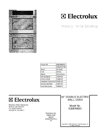 01 - Cover parts for Electrolux Oven E30EW85GPS1 from AppliancePartsPros.com