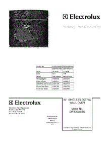 01 - Cover parts for Electrolux Oven EW30EW55GB3 from AppliancePartsPros.com