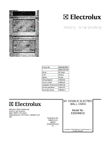 01 - Cover parts for Electrolux Oven E30EW8CGPS1 from AppliancePartsPros.com